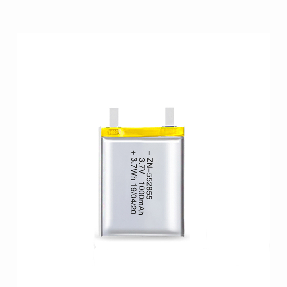 3.7V 1000mAh Lithium Polymer Battery 552855