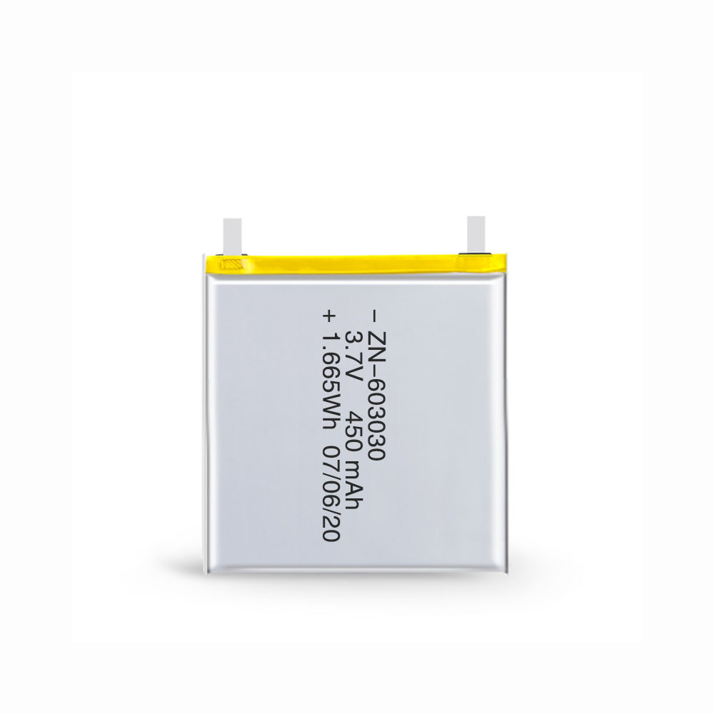 603030 450mAh 3.7v rechargeable li polymer battery