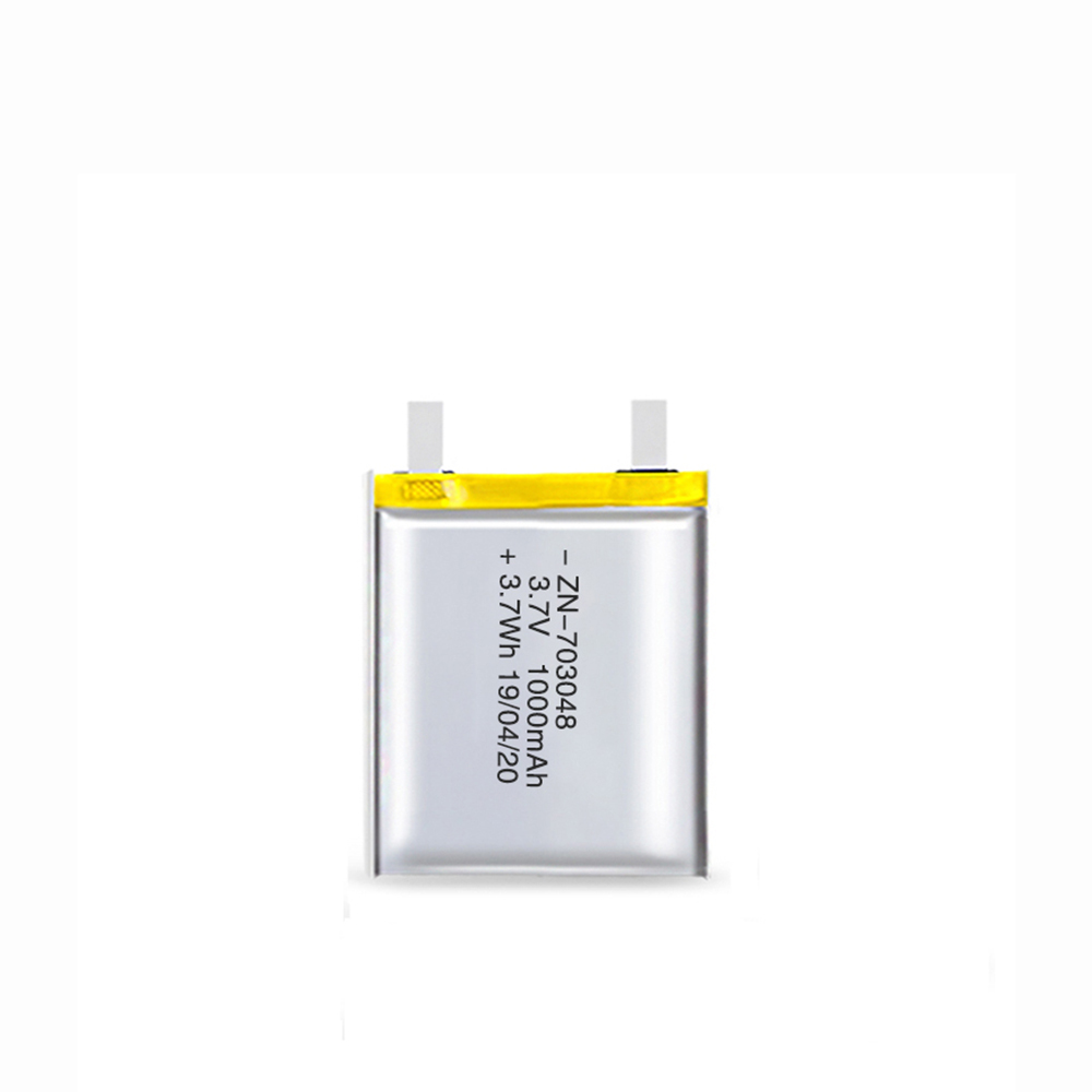 3.7V 1000mAh Polymer Lithium-ion Battery 703048