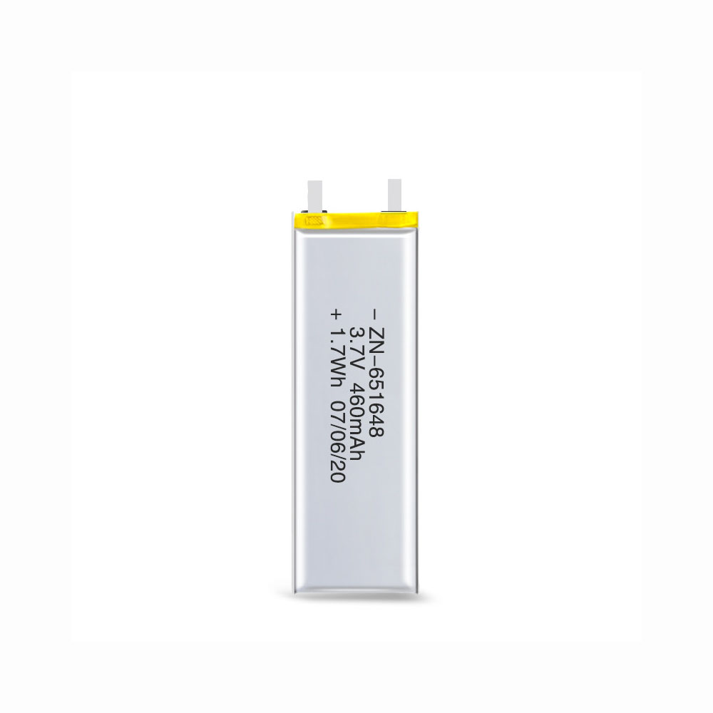 651648 3.7V 460mAh LiPO rechargeable battery