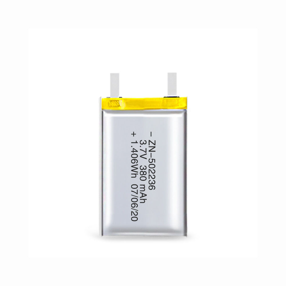 3.7V 380mAh 502236 lipo battery