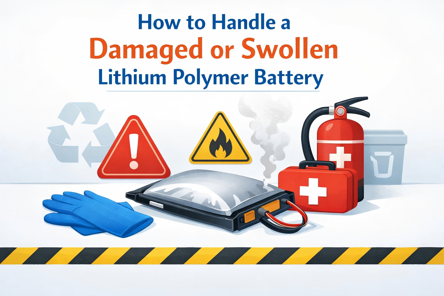 How to Handle a Damaged or Swollen Lithium Polymer Battery