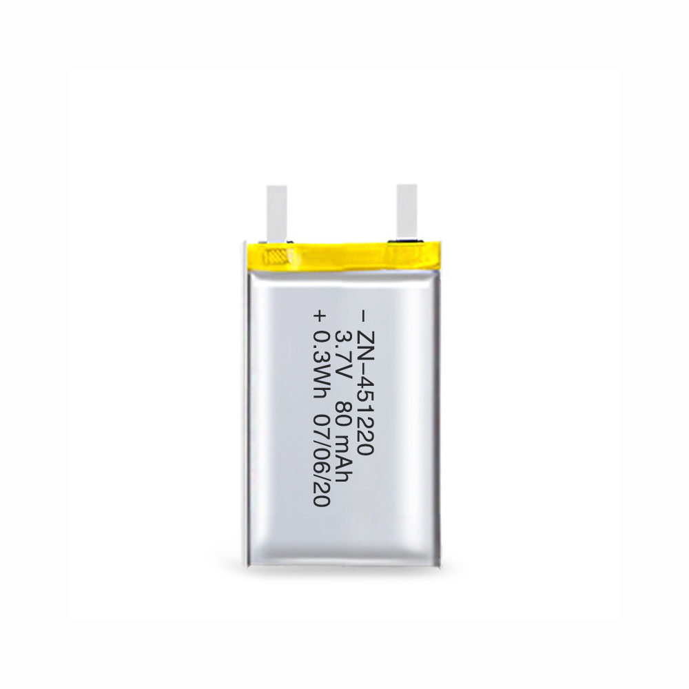 451220 80mAh 3.7V LiPo Battery