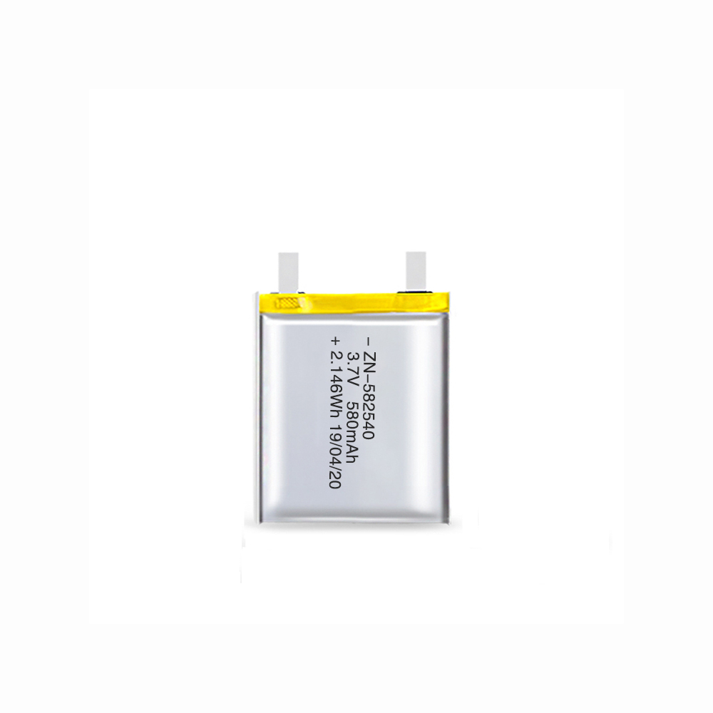 3.7V 580mAh Lithium Polymer Battery 582540
