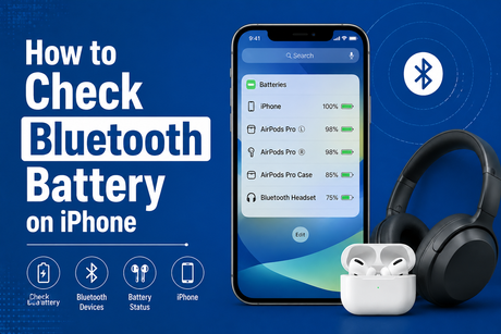 iPhone.png'de Bluetooth Pilini Kontrol Etme